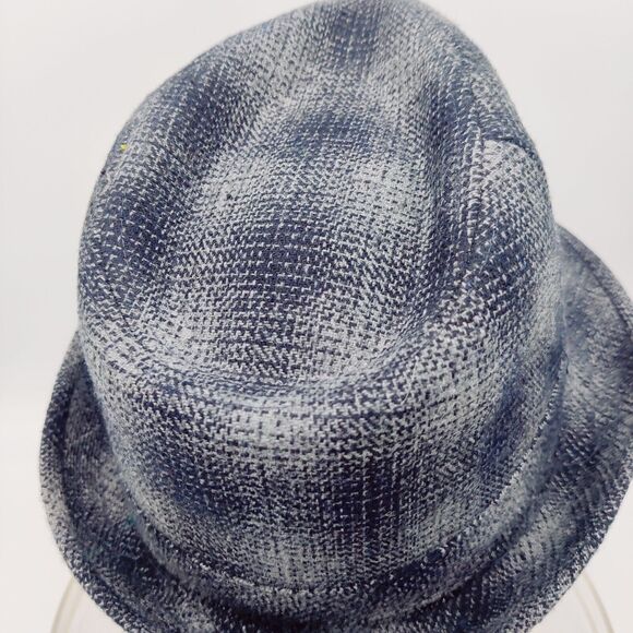 John Bartlett Statements Gray Plaid Fedora One Size Fits Most - Picture 5 of 11